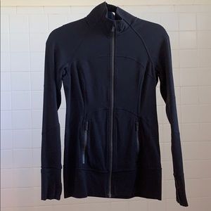 Lululemon Black Zip Up Jacket w/ breathable back